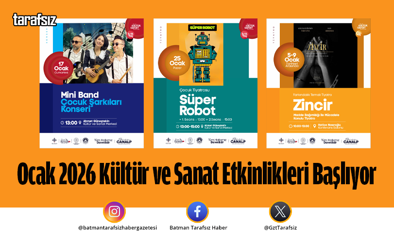 Ocak 2026 Kültür ve Sanat Etkinlikleri Başlıyor