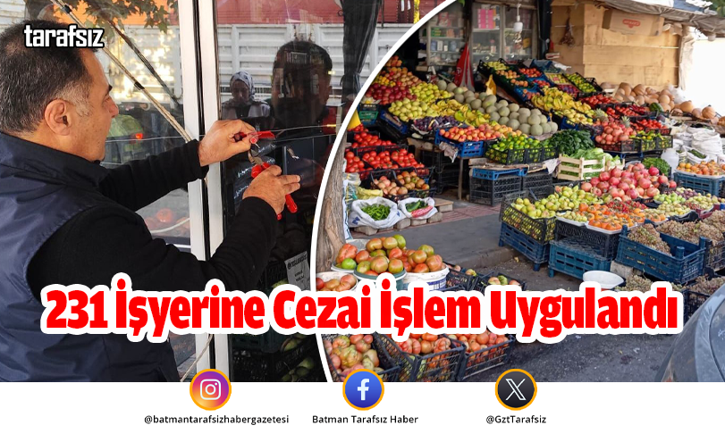 231 İşyerine Cezai İşlem Uygulandı