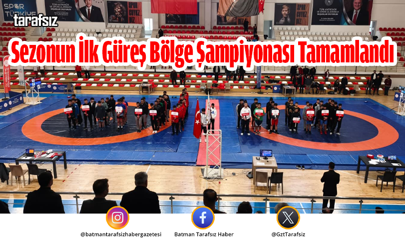 Sezonun İlk Güreş Bölge Şampiyonası Tamamlandı