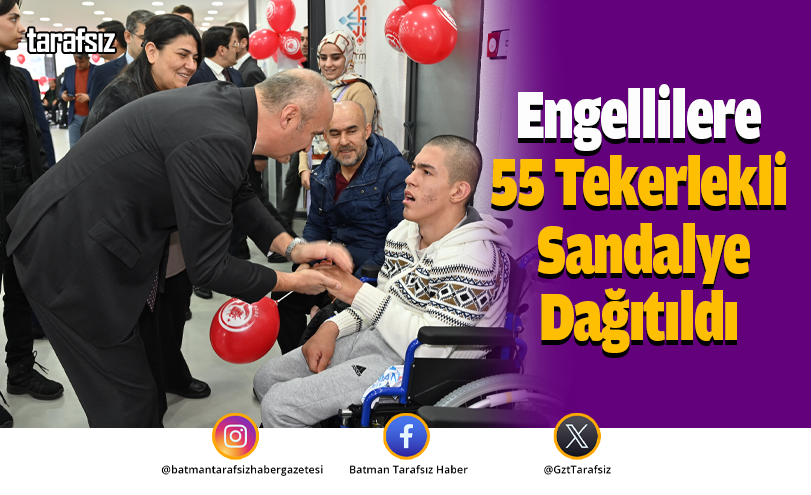 Engellilere 55 Tekerlekli Sandalye Dağıtıldı