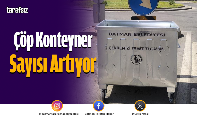 Çöp Konteyner Sayısı Artıyor