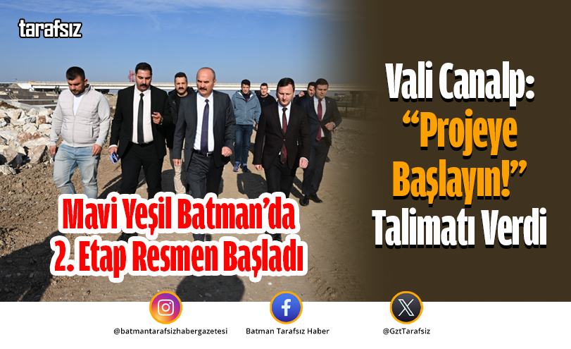 Vali Canalp: “Projeye Başlayın!” Talimatı Verdi