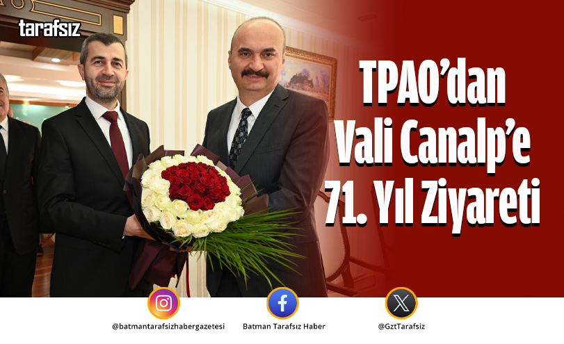 TPAO’dan Vali Canalp’e 71. Yıl Ziyareti