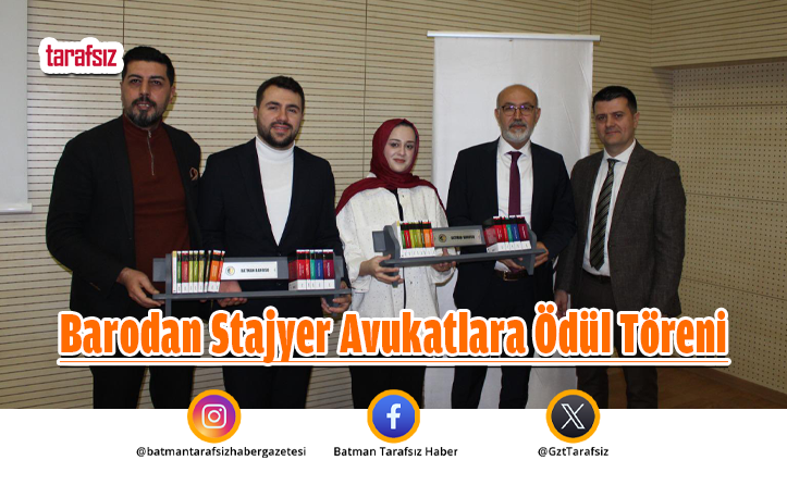 Barodan Stajyer Avukatlara Ödül Töreni