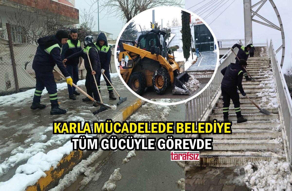 Karla Mücadelede Belediye Tüm Gücüyle Görevde