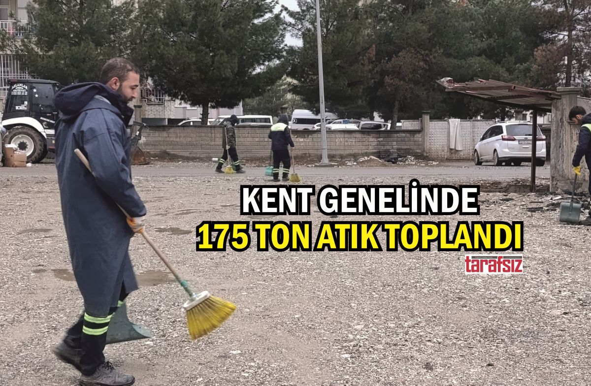 KENT GENELİNDE 175 TON ATIK TOPLANDI