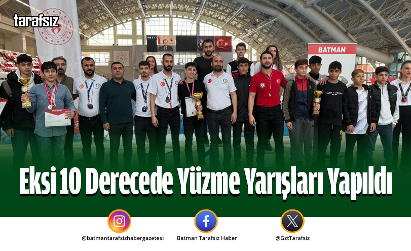 Eksi 10 Derecede Yüzme Yarışları Yapıldı