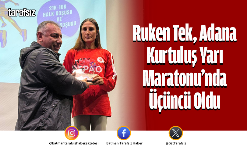 Ruken Tek, Adana Kurtuluş Yarı Maratonu’nda Üçüncü Oldu