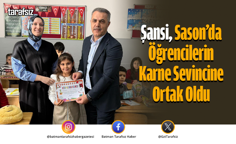 Şansi, Sason’da Öğrencilerin Karne Sevincine Ortak Oldu