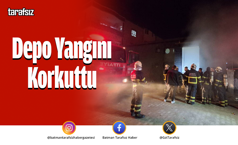 Depo Yangını Korkuttu