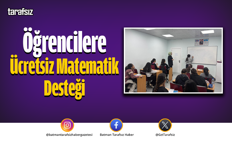 Öğrencilere Ücretsiz Matematik Desteği