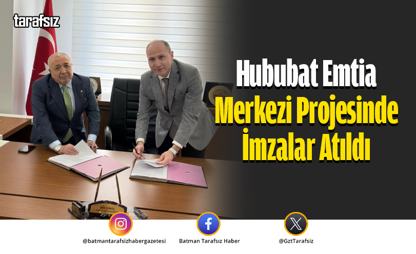 Hububat Emtia Merkezi Projesinde İmzalar Atıldı