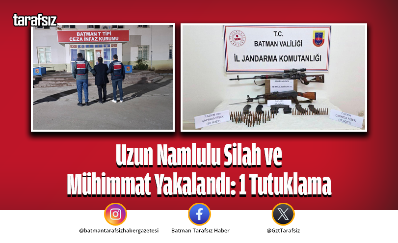 Uzun Namlulu Silah ve Mühimmat Yakalandı: 1 Tutuklama