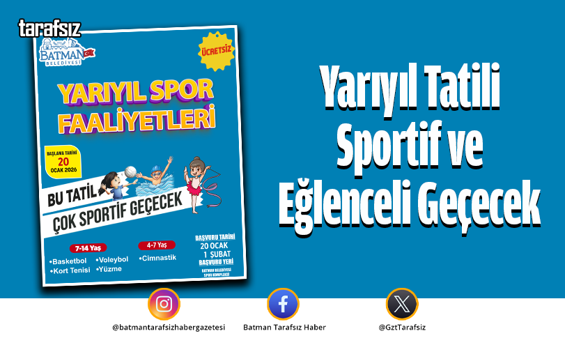 Yarıyıl Tatili Sportif ve Eğlenceli Geçecek