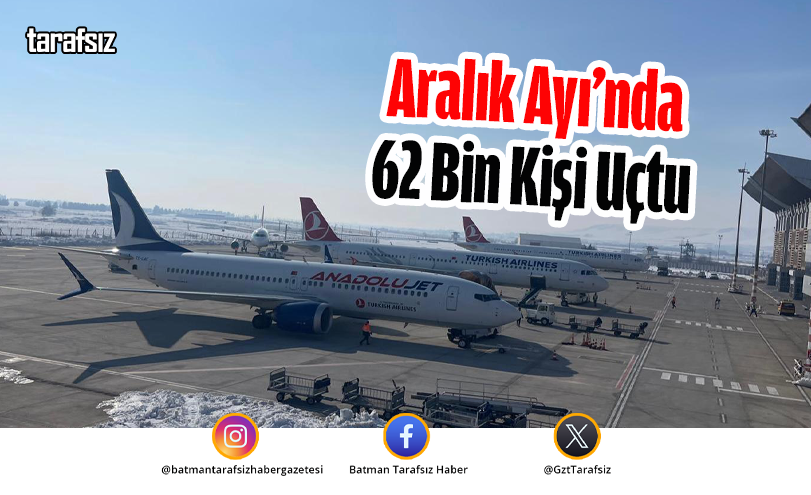 Aralık Ayı’nda 62 Bin Kişi Uçtu