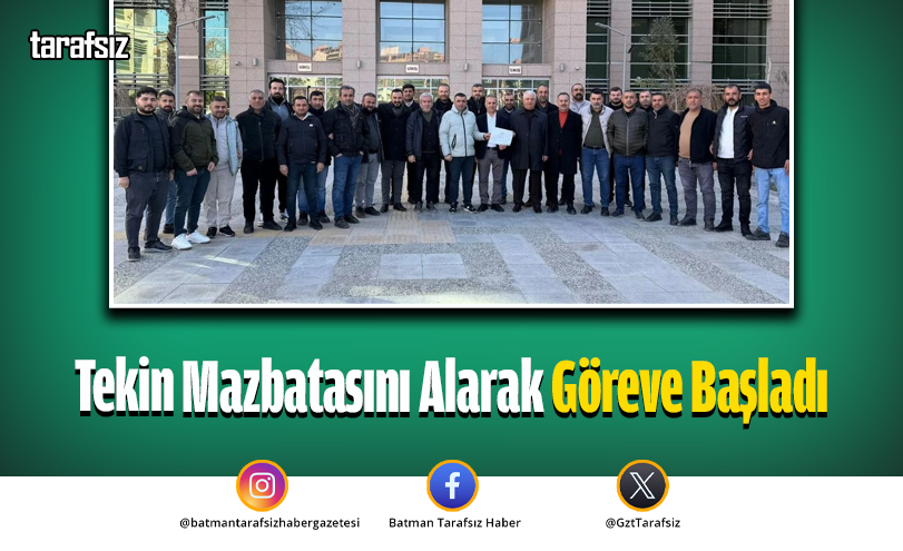 Tekin Mazbatasını Alarak Göreve Başladı