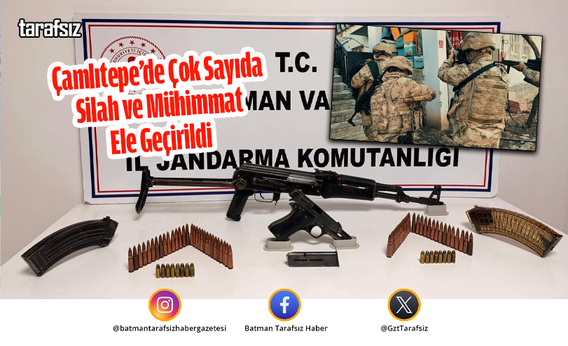 Çamlıtepe’de Çok Sayıda Silah ve Mühimmat Ele Geçirildi
