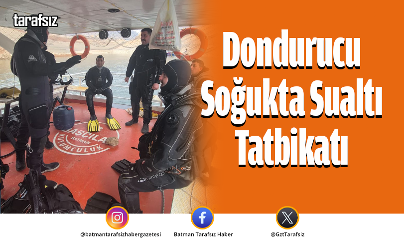 Dondurucu Soğukta Sualtı Tatbikatı