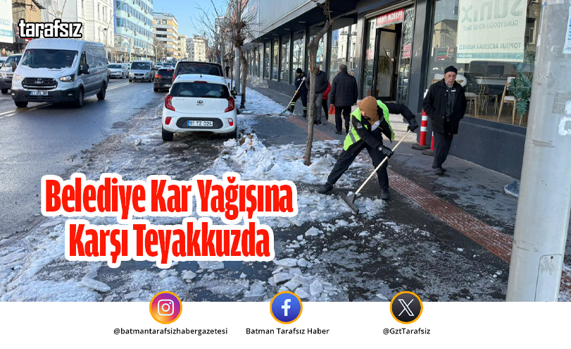 Belediye Kar Yağışına Karşı Teyakkuzda