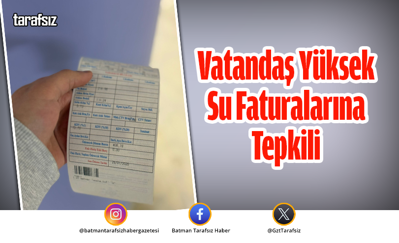 Vatandaş Yüksek Su Faturalarına Tepkili