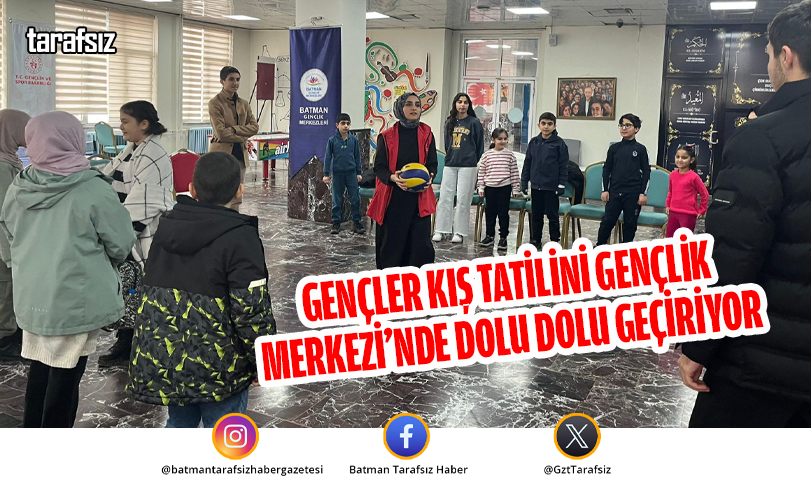 Gençler kış tatilini Gençlik Merkezi’nde dolu dolu geçiriyor