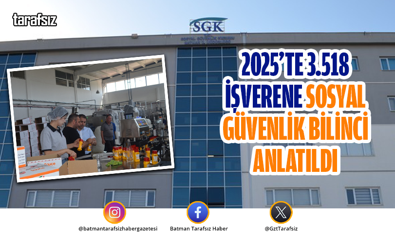 2025’te 3.518 İşverene Sosyal Güvenlik Bilinci Anlatıldı
