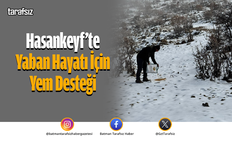 Hasankeyf’te Yaban Hayatı İçin Yem Desteği