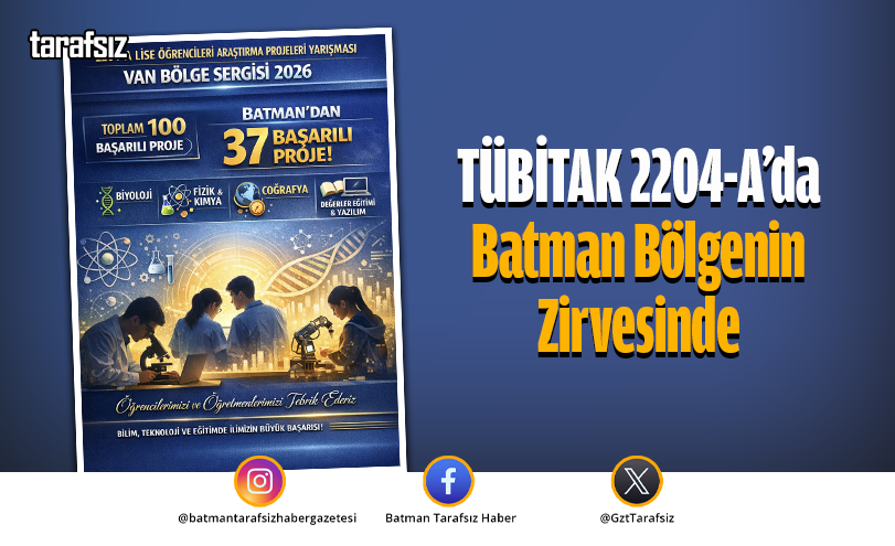 TÜBİTAK 2204-A’da Batman Bölgenin Zirvesinde