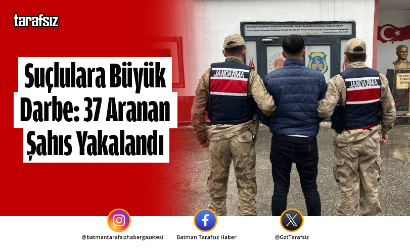 Suçlulara Büyük Darbe: 37 Aranan Şahıs Yakalandı