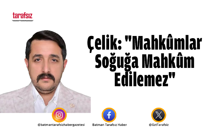 Çelik: “Mahkûmlar Soğuğa Mahkûm Edilemez”