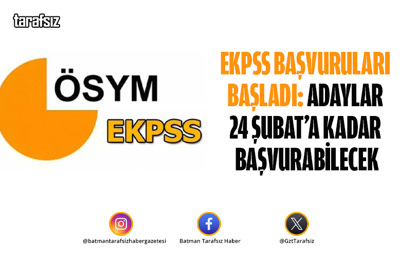 EKPSS Başvuruları Başladı: Adaylar 24 Şubat’a Kadar Başvurabilecek