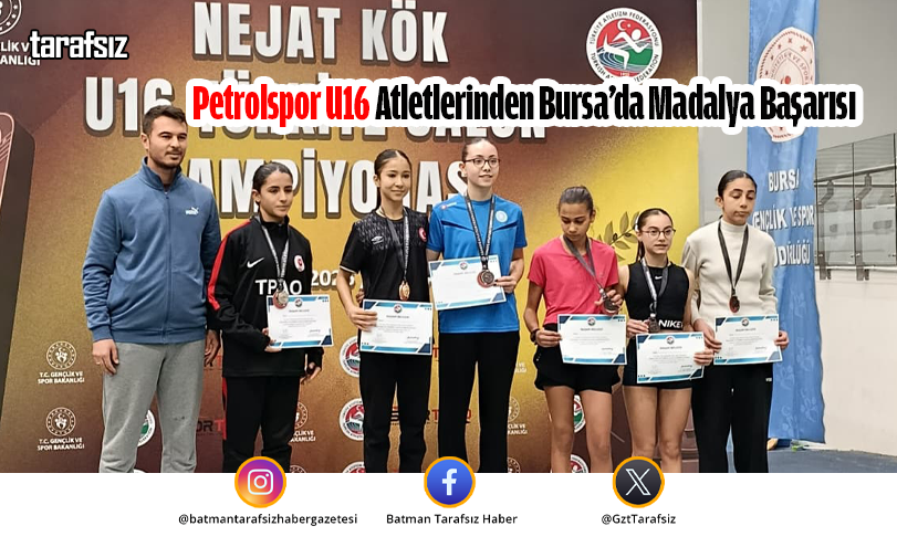 Petrolspor U16 Atletlerinden Bursa’da Madalya Başarısı