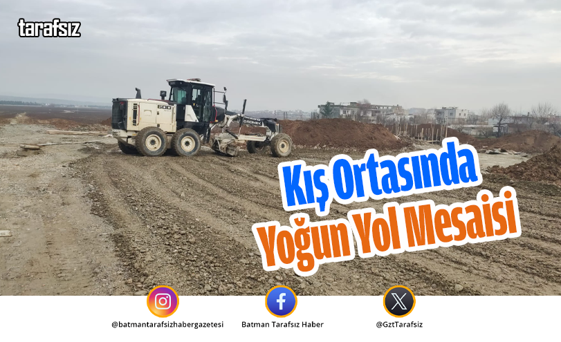 Kış Ortasında Yoğun Yol Mesaisi