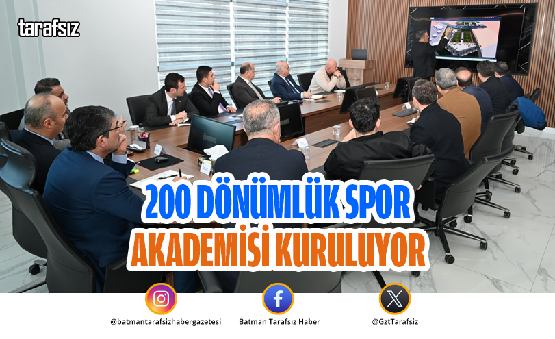 200 Dönümlük Spor Akademisi Kuruluyor
