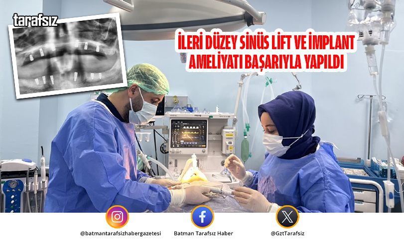 İleri Düzey Sinüs Lift ve İmplant Ameliyatı Başarıyla Yapıldı