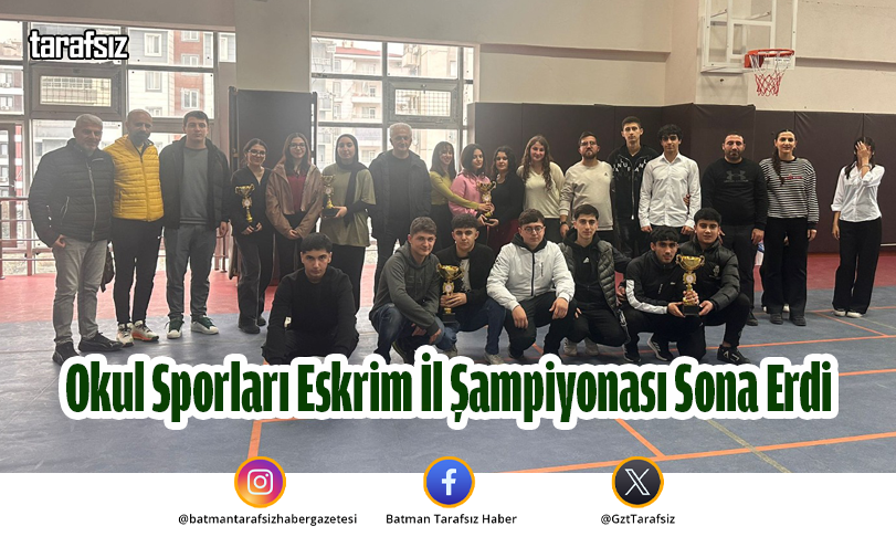 Okul Sporları Eskrim İl Şampiyonası Sona Erdi