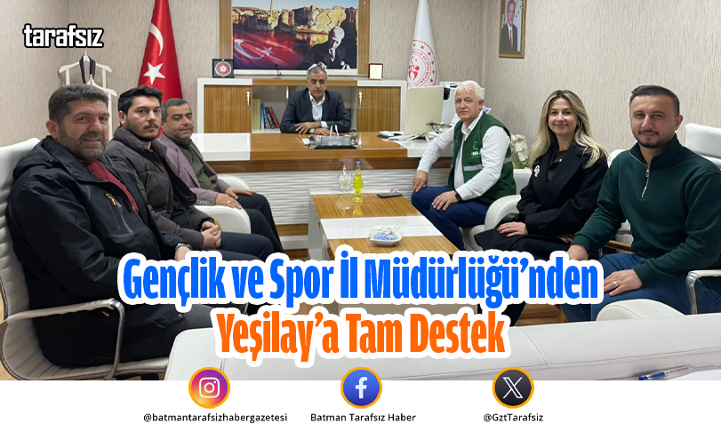 Gençlik ve Spor İl Müdürlüğü’nden Yeşilay’a Tam Destek