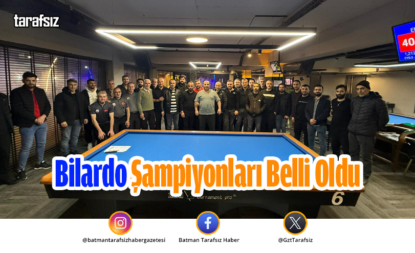 Bilardo Şampiyonları Belli Oldu