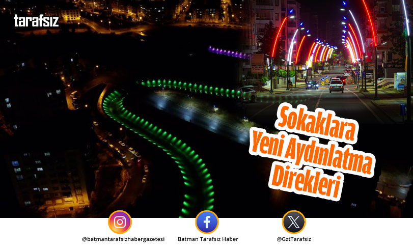 Sokaklara Yeni Aydınlatma Direkleri