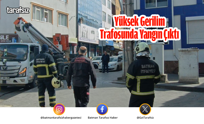 Yüksek Gerilim Trafosunda Yangın Çıktı