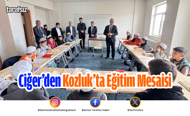 Ciğer’den Kozluk’ta Eğitim Mesaisi