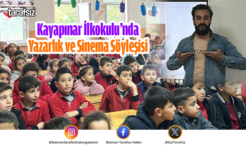 Kayapınar İlkokulu’nda Yazarlık ve Sinema Söyleşisi