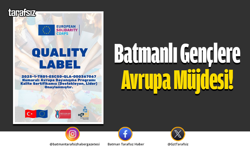 Batmanlı Gençlere Avrupa Müjdesi!