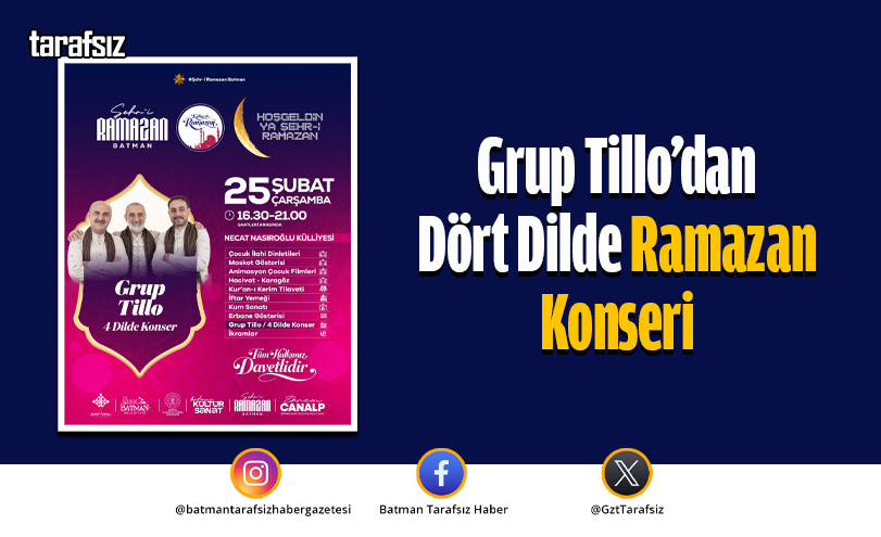 Grup Tillo’dan Dört Dilde Ramazan Konseri