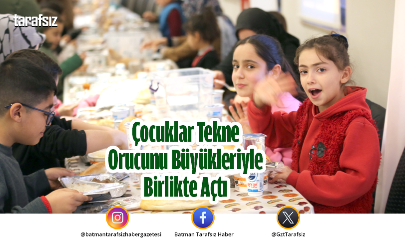Çocuklar Tekne Orucunu Büyükleriyle Birlikte Açtı