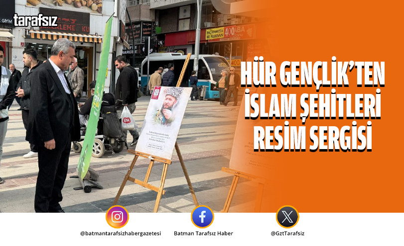 Hür Gençlik’ten İslam Şehitleri Resim Sergisi