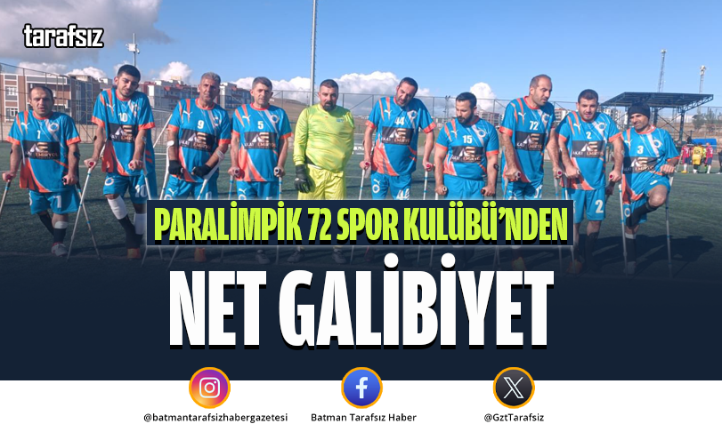 Paralimpik 72 Spor Kulübü’nden Net Galibiyet