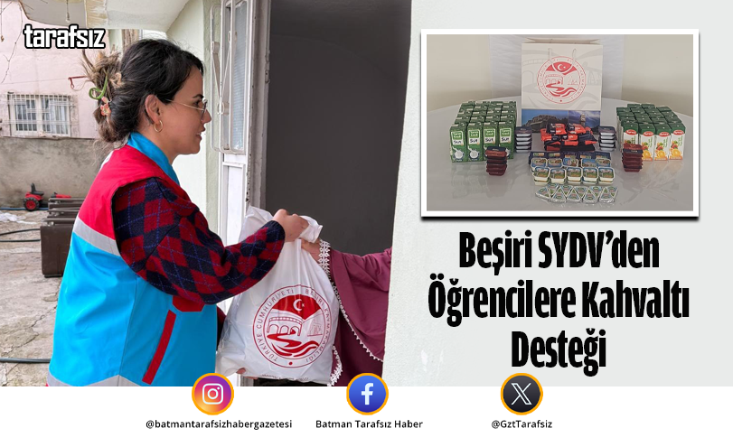 Beşiri SYDV’den Öğrencilere Kahvaltı Desteği