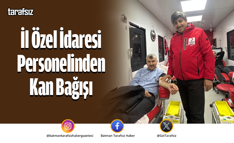 İl Özel İdaresi Personelinden Kan Bağışı