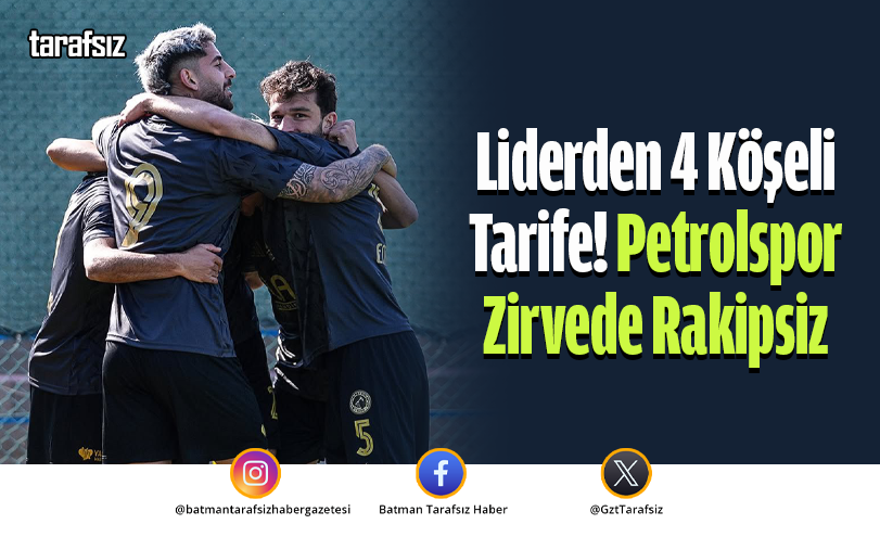 Liderden 4 Köşeli Tarife! Petrolspor Zirvede Rakipsiz